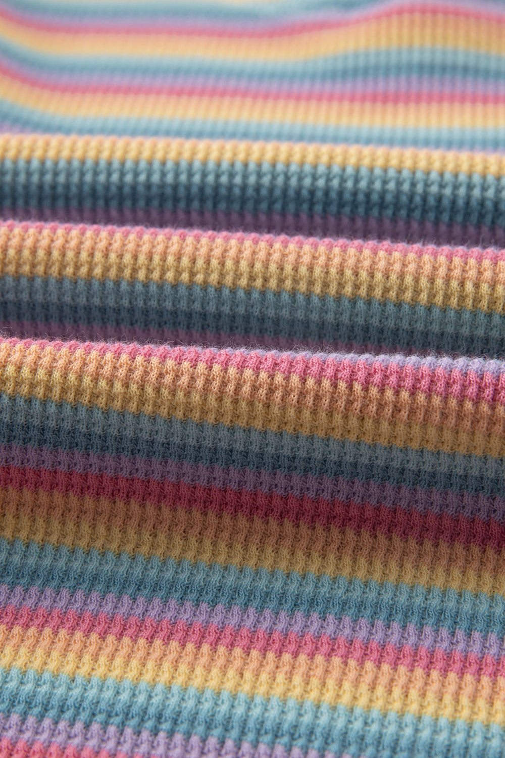 Striped Round Neck Top and Shorts Set