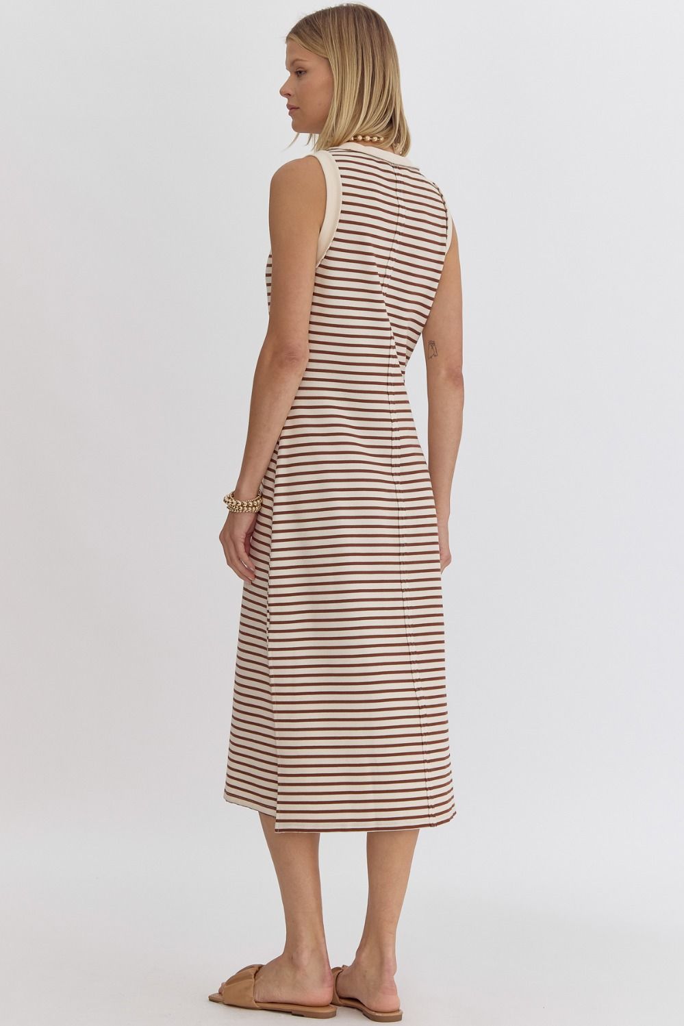 Creamy Mocha Midi Dress