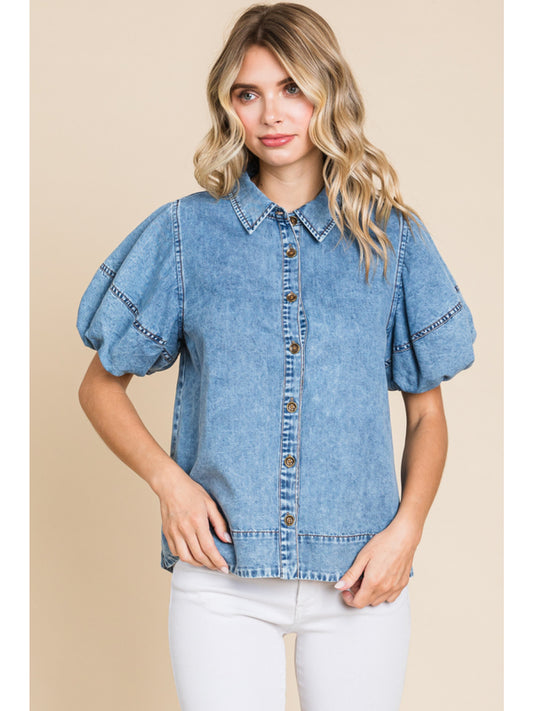 Jodi Denim Top