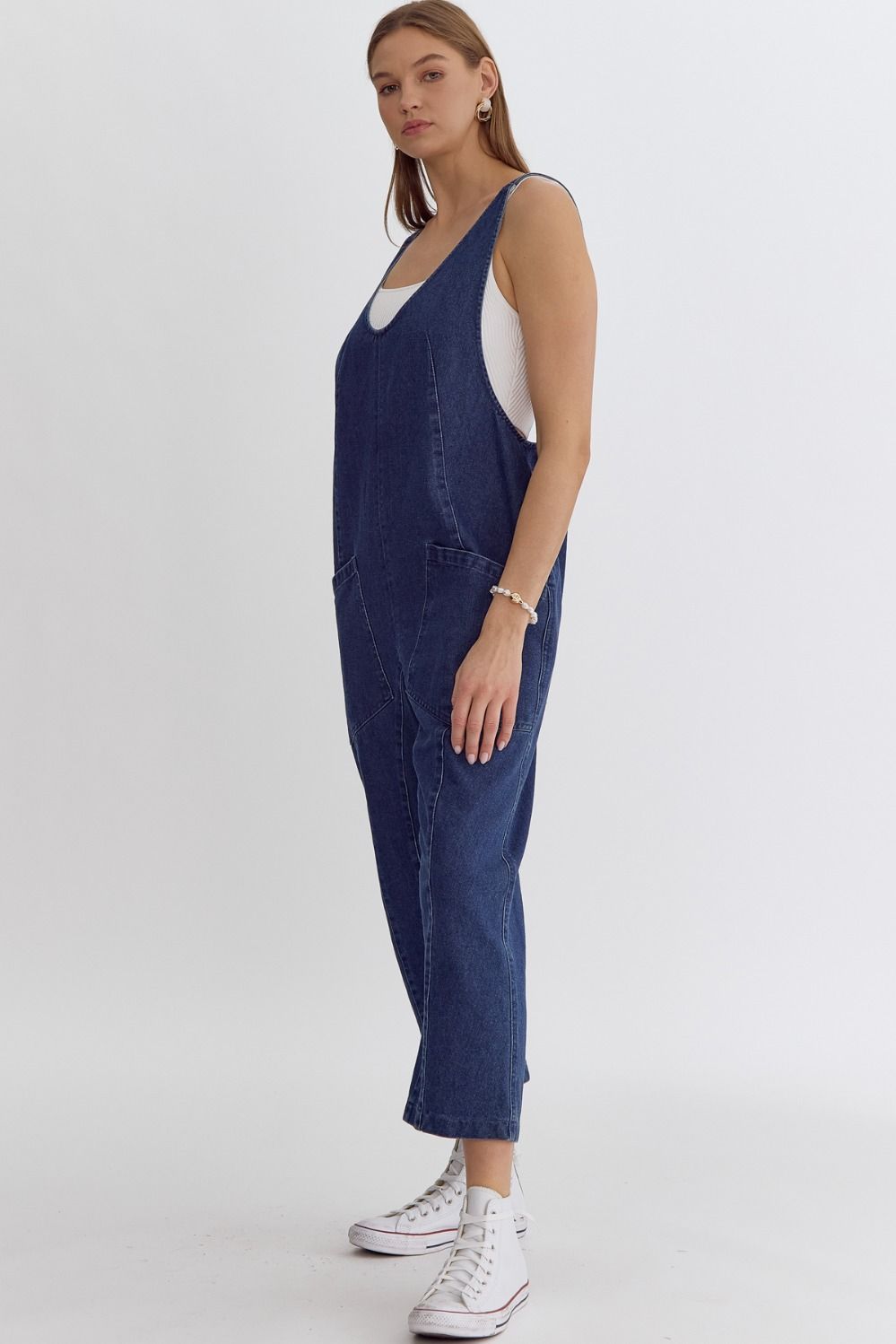 Denim Romp Around Romper