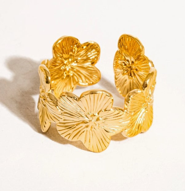 Dolores 18K Gold Non-Tarnish Bold Bangle