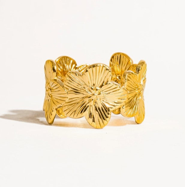 Dolores 18K Gold Non-Tarnish Bold Bangle