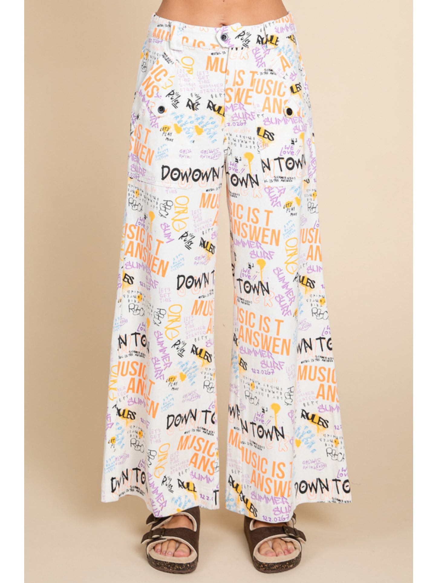 Music Lover Wide Leg Pants