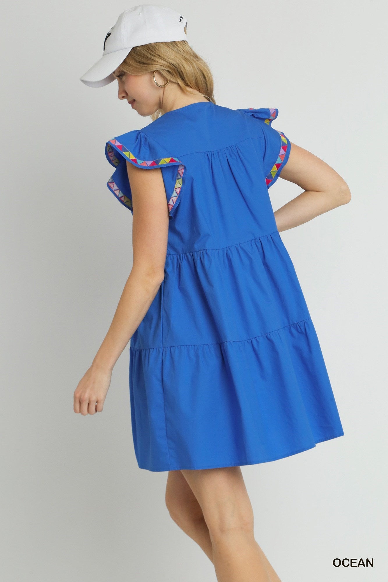 The Ocean Tiled Dress