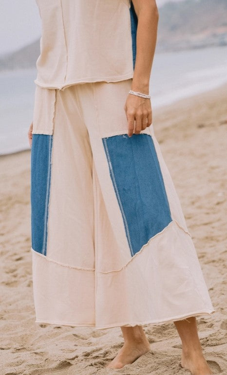 The Washed French Terry Denim Mixed Set