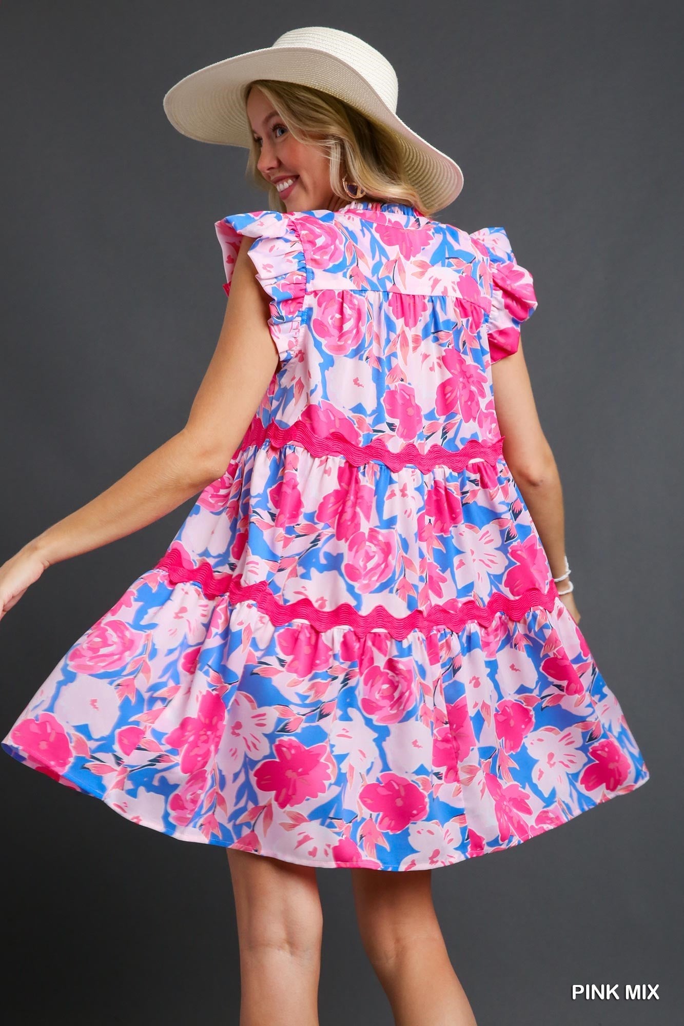 Penelope Pink Floral Print Dress