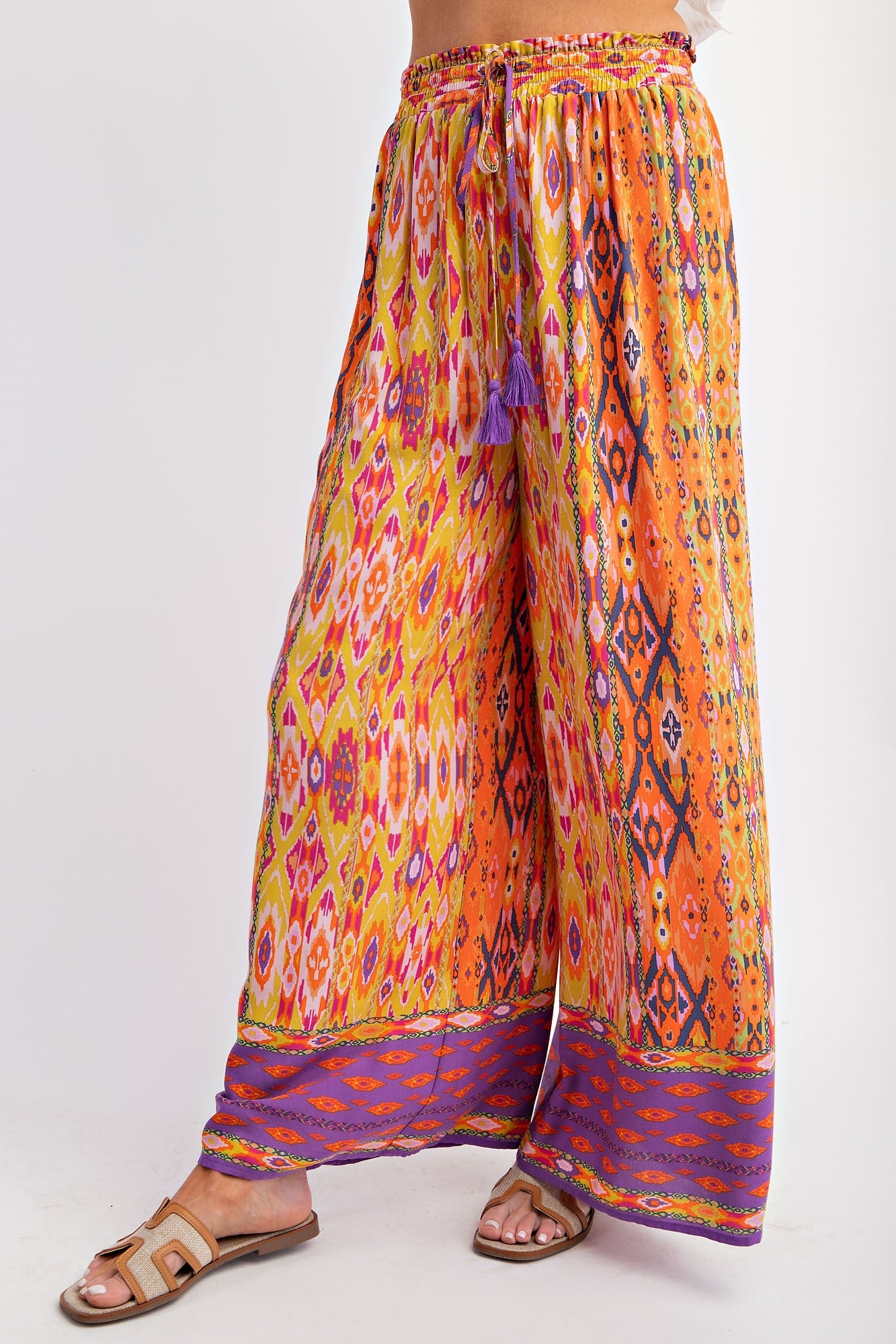 Sophia Rayon Wide Leg Pants