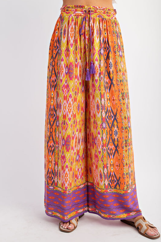 Sophia Rayon Wide Leg Pants