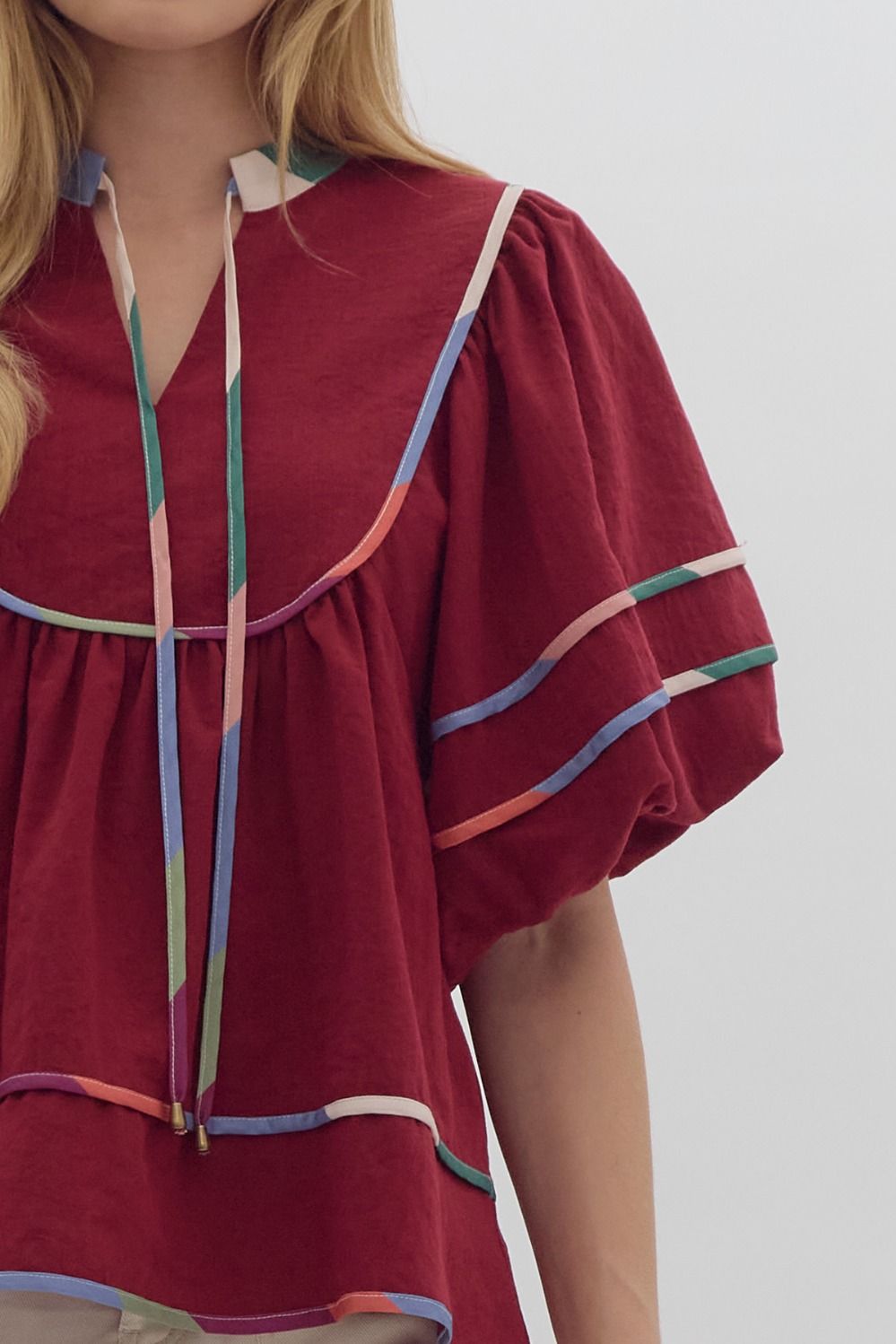 Brooklyn Color Block Top