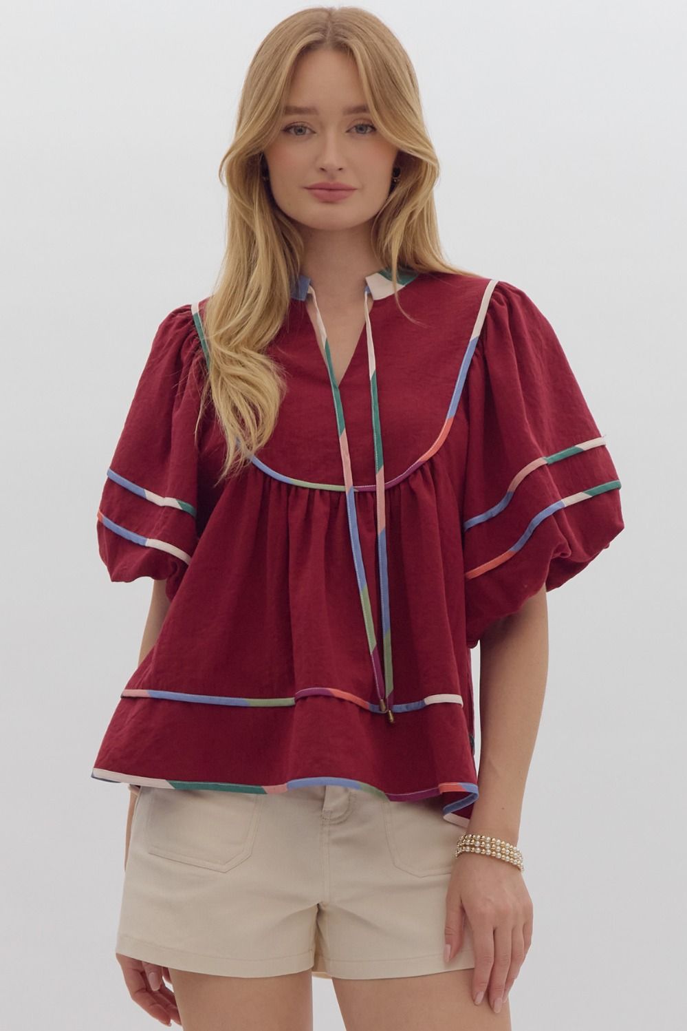 Brooklyn Color Block Top