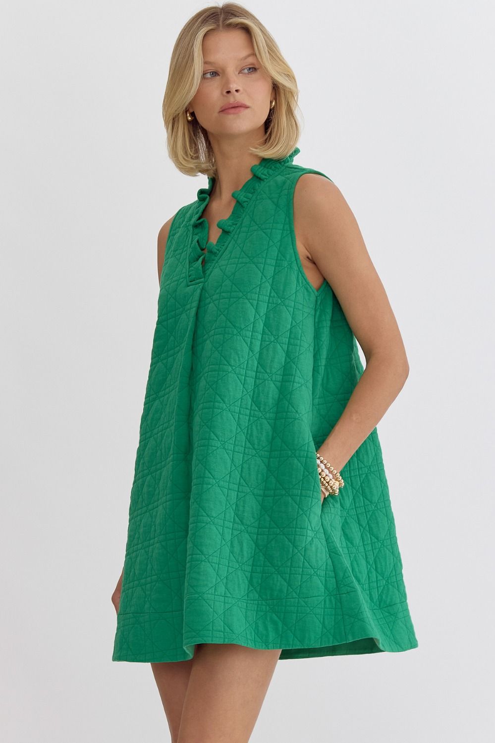 Kelle Textured Sleeveless Dress
