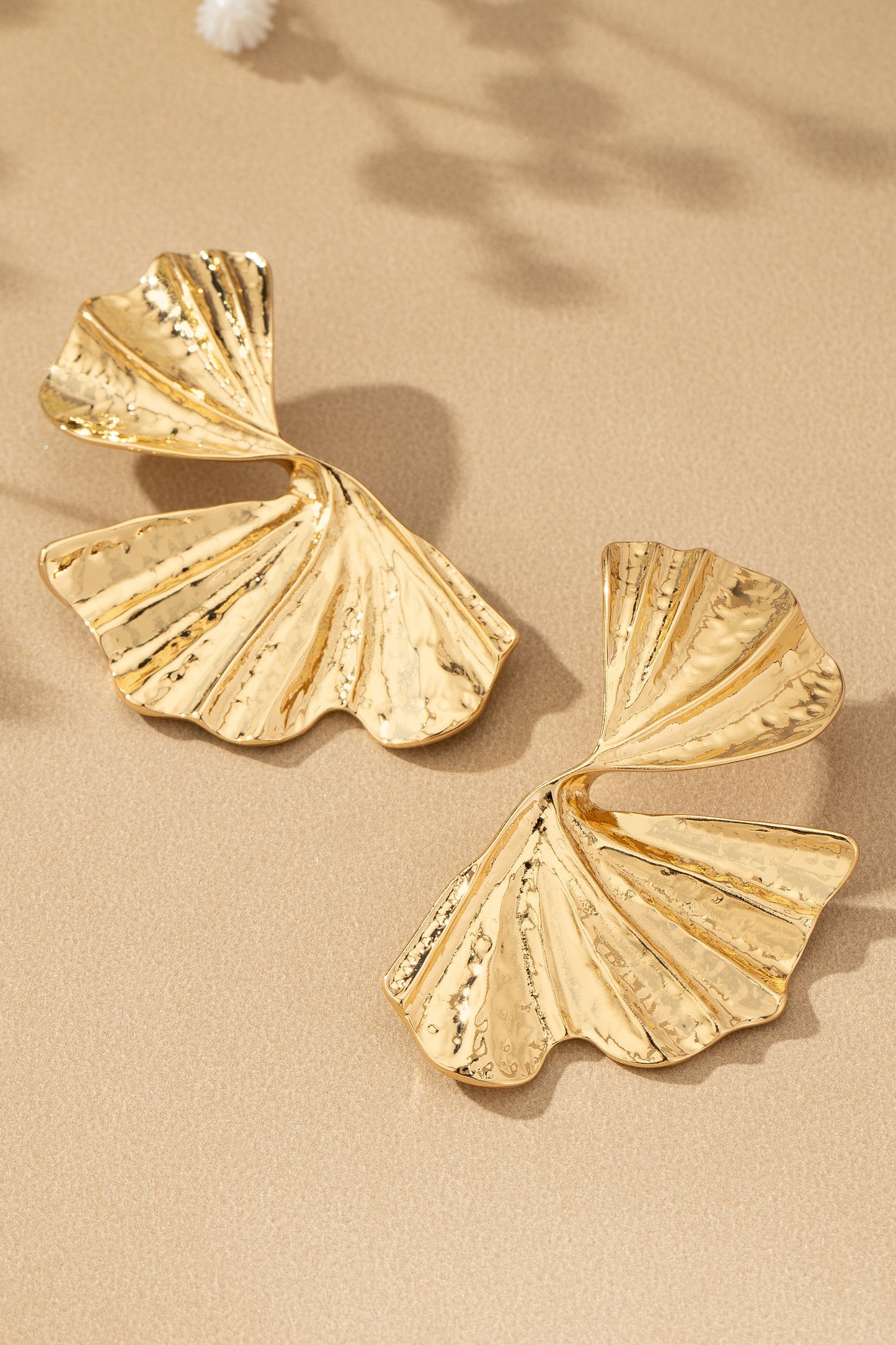 Twisted Pleated Bow Earrings