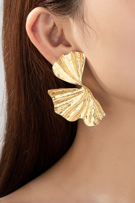 Twisted Pleated Bow Earrings