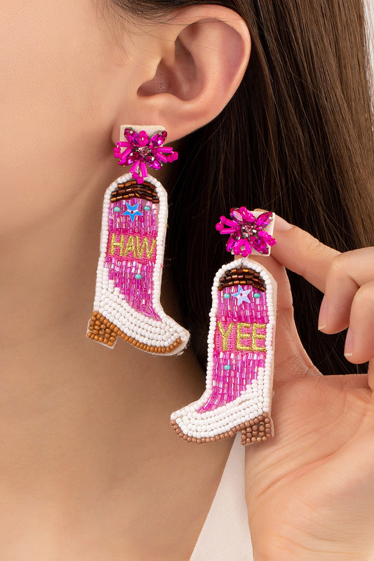 Yeehaw Bead Earrings